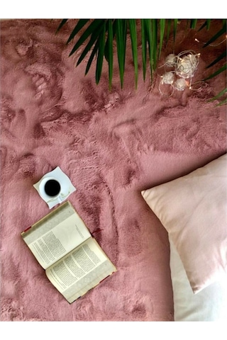 Peluş Halı Soft Krem Gülkurusu