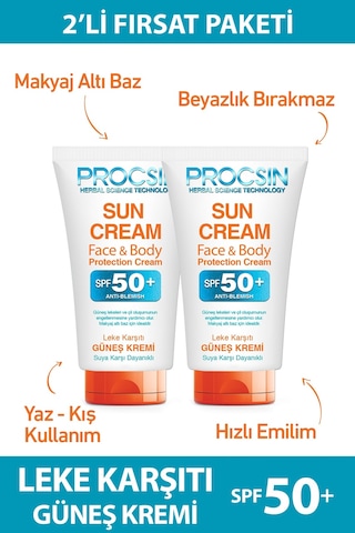 Procsın Güneş Kremi 2 x 50 ML