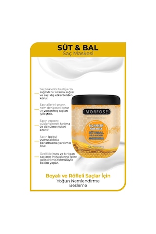 Süt & Bal Saç Maskesi 500 Ml