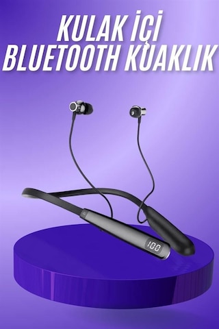 Bluetooth Kulaklık Şarj Göstergeli 100 Saat Şarj Kapasiteli Sporcu Kulaklık - Bayi Depom
