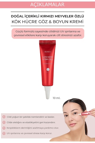 Deoproce Adenozin İçeren Göz Altı Koyu Görünümü Göz Boyun Kremi 10 ML