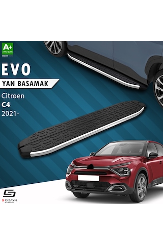 S-dizayn Citroen C4 3 Evo Krom Yan Basamak 183 Cm 2021 Üzeri