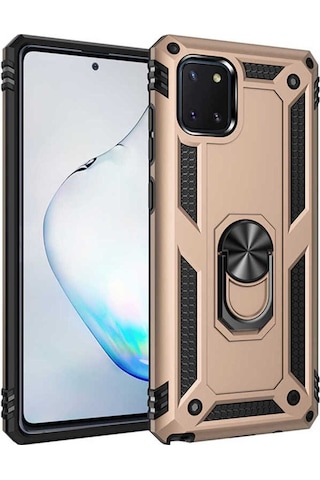 Samsung Uyumlu Galaxy A81 Note 10 Lite Kılıf Zore Vega Kapak Gold