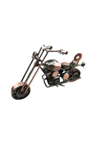 El Yapımı Vintage Demir Motorsiklet Modeli Ev-ofis Için Dekoratif Metal Süs Küçük Boy