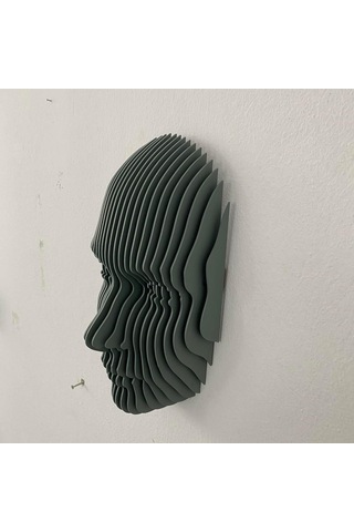 Flatform Echo Parametrik Yüz Duvar Dekoru 3d Katmanlı Modern Duvar Heykeli Diğer