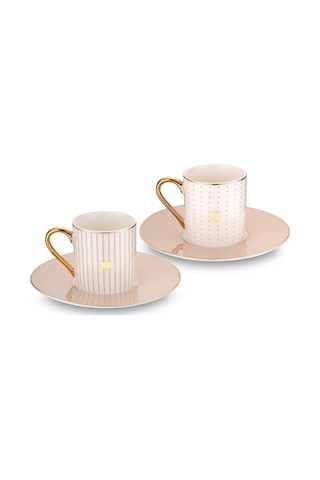 Jumbo Navy 2'li Kahve Fincan Takımı Beige Bej