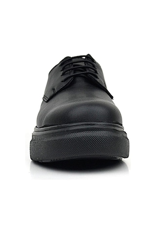 Rakerplus Derby Siyah Mat Siyah Taban Çocuk Klasik Ayakkabı Siyah