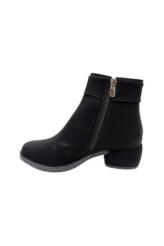 Erbay 513 Yağlı Deri Trend Fashion Kadın Bot Siyah