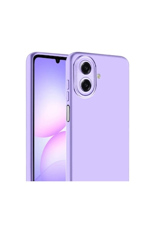 Samsung Galaxy A07 4g Nano İçi Kadife Silikon - Lila