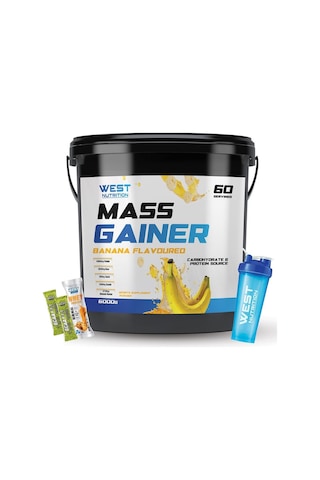 West Nutrition Mass Gainer Karbonhidrat Tozu 6000 Gr - 60 Servis + Hediye