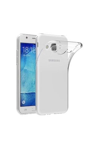 Newface Samsung Galaxy Uyumlu J7 Kılıf Lüx Şeffaf Silikon Çok Renkli