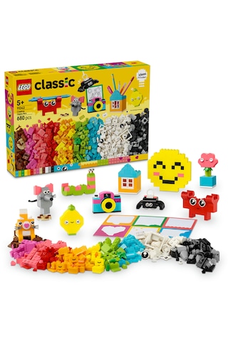 LEGO® Classic Yaratıcı Mutlu Kutu 11042 - 5 Yaş ve Üzeri Çocuklar İçin Hayal Gücünü Geliştiren Yaratıcı Renkli Oyuncak Yapım Seti (680P)