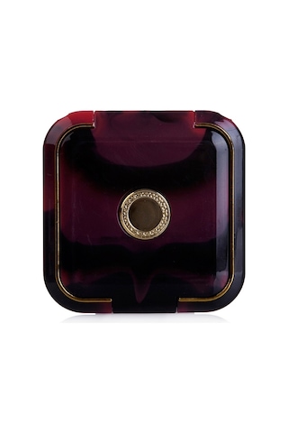 Kozel Extra Lux Kare İkili Çanta Tipi Makyaj Aynası Bordo - Siyah 68