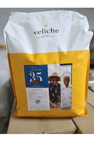 Veliche Belçika Sütlü Pul Çikolata %35 10kg