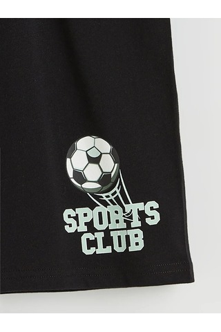 Lc Waikiki Yeşil Baskılı Erkek Çocuk Şortlu Pijama Takımı