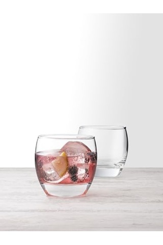 6'lı Su Bardağı Seti, 340 Ml, Hediye Kutulu Açık Kahverengi