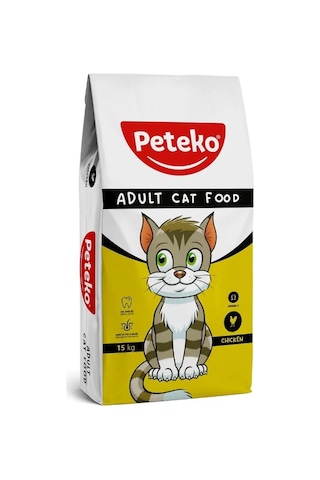 Peteko Tavuklu Yetişkin Kedi Maması 15 KG