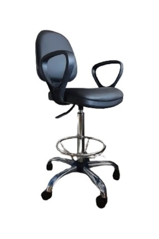 Bar Taburesi Kolçaklı Çember Ayaklı