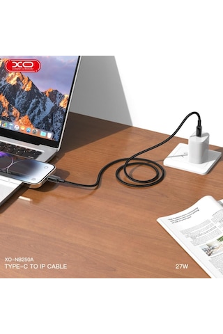 27w Pd Apple Uyumlu iPhone Data & Hızlı Şarj Kablosu Type c To Lightning İp Örgülü Dayanıklı 1 2m
