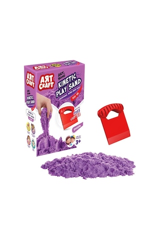 03689 Dede. Aksesuarlı Mor Kinetik Oyun Kumu 500 Gr