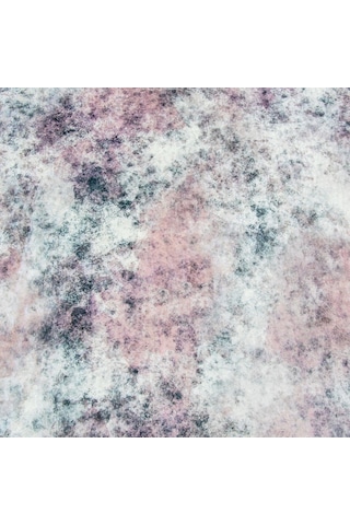 Nur Home Pudra-Gri Süngerli Kadife Lastikli Halı Örtüsü, Nrh-62 Çok Renkli