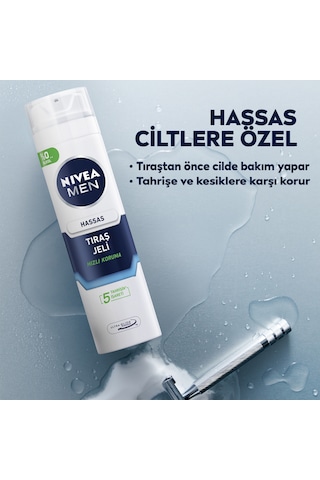 Nıvea Men Hassas Tıraş Jeli 200ml X 2 Adet