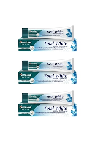 Himalaya Total White Bitkisel Beyazlatıcı Diş Macunu 3 x 100 ML