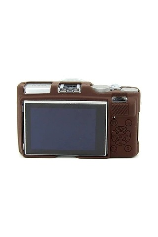 Pazly Fujifilm Xa3/xa10/xa5/xa20 Yumuşak Silikon Kılıf - Çizilmeye Karşı Koruyucu Kahve Kapağı