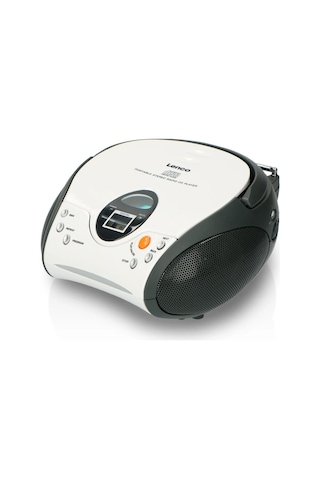 LENCO SCD-24 BEYAZ - CD ÇALARLI TAŞINABİLİR STEREO FM RADYO - BEY