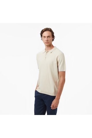 Nautica Erkek Bej Classic Fit Kazak Düz S57307t Bej