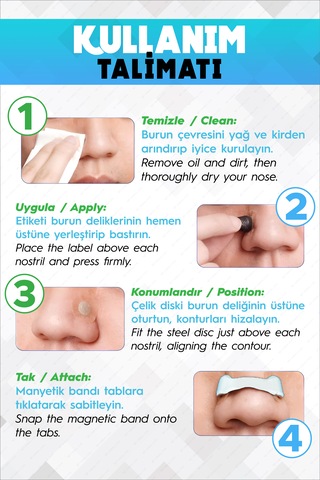 15 Li Beyaz Mıknatıslı Horlama Önleyici Burun Bandı - Rahat Nefes