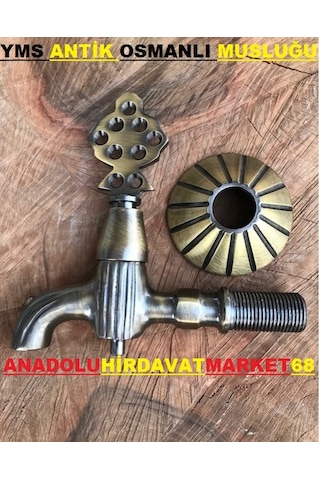 Yms Osmanlı Musluğu Pirinç Antik Musluk 1/2 500Gr Altın