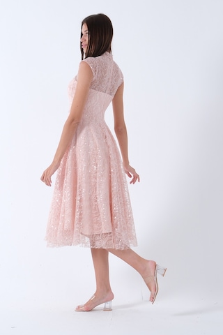 Feminist Pudra Dantelli Pullu Midi Boy Abiye 9705960