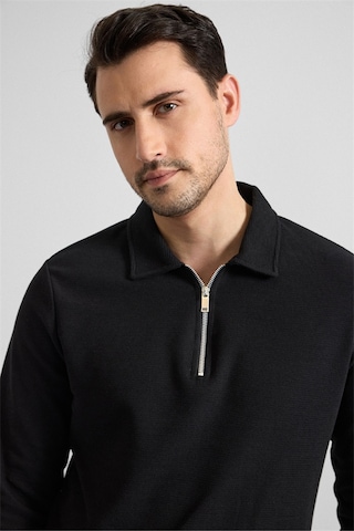 Süvari Siyah Regular Düz Yarım Balıkçı Yaka Sweatshirt Sw2013700003-s09 Siyah