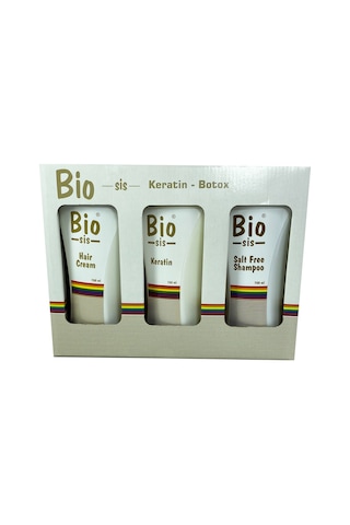 Bio Sis Brezilya Fönü 3'lü Set Keratin + Saç Kremi + Tuzsuz Şampuan 3 x 700 ML