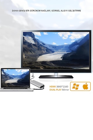 Type-c 7in1 Hub Çoklayıcı 4k Uhd 87w Pd Usb 3.0 X2 Hdtv Sd/tf Port Usb Çoklayıcı Mt8901