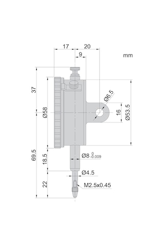 Insize 2301-10A Komparatör Saati