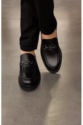 Msport Premium 4832 Loafer Hakiki Deri Erkek Ayakkabı Siyah