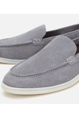 Hotiç Erkek Süet Deri Gri Hafif Tabanlı Günlük Loafer 02ayh328500a260 02ayh328500a260
