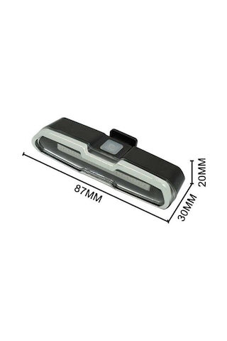 Forte Gt Bisiklet Usb Şarjlı Led Kırmızı Beyaz Xbyc 6017 Siyah