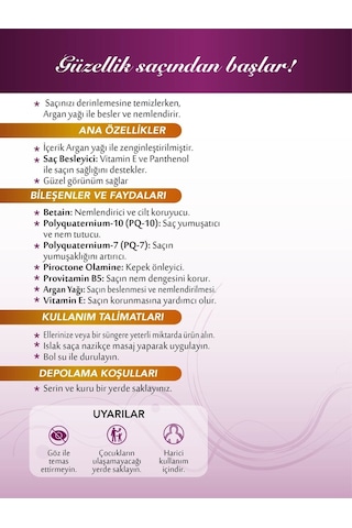 Cpiana Şampuan Argan Yağlı 400ml