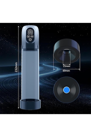 Red Fox Dijital Ekranlı Vakum Egzersiz Otomatik Penis Pompası