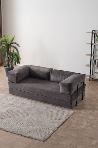 Lounge Aktivite Koltuğu Çok Amaçlı Koltuk Yatak Antrasit Antrasit