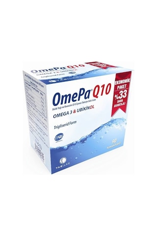 Omepa Q10 Omega3 Ubiquinol 90  Kapsül