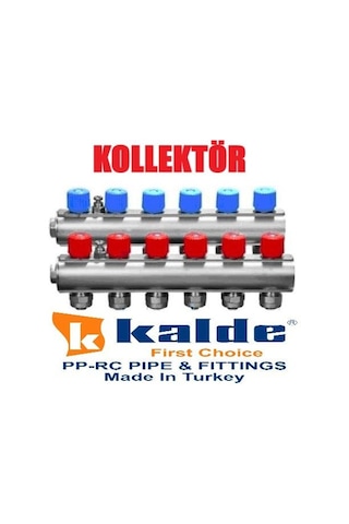 Kalde 1'' İç Dişli Kendinden Vanalı Kollektör 6 Delikli (Tane)
