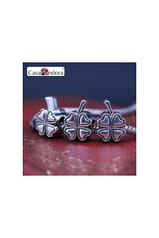 Gümüş Yonca Charm, Charm Bileklik Uyumlu Gümüş Gümüş