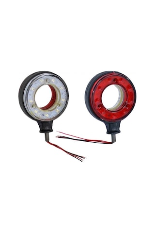 AYNA ALTI KÜPE KIRMIZI-BEYAZ TAKIM(SAĞ-SOL)2ADET 12V-24V ORTASI A