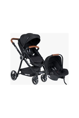 Tommybaby Toranto Black Vip Travel Sistem Bebek Arabası Puset Füme