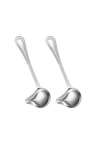 Fastbuy 18/10 Gümüş Paslanmaz Çelik Küçük Kepçe Sos Kepçesi - Soslar Ve Et Suları İçin