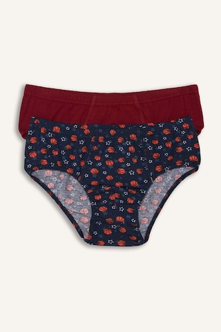 Defacto Desenli Penye 2li Slip Külot Erkek Çocuk H5947a826smnv30 Lacivert-nv30